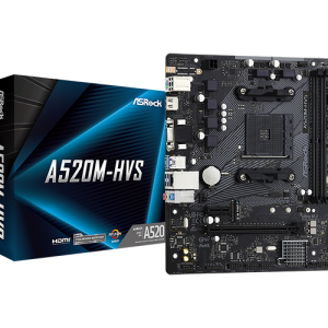 ASRock A520M-HVS (AMD A520, DDR4)