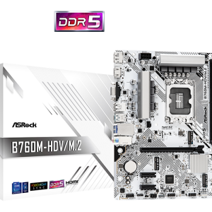 ASRock B760M-HDV/M.2 (Intel B760, DDR5)