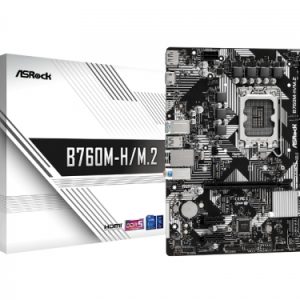 ASRock B760M-H/M.2 (Intel B760, DDR5)