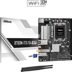 ASRock B760M-ITX/D4 WIFI (Intel B760, DDR4)