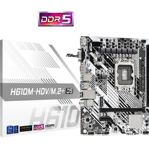 ASRock H610M-HDV/M.2+ D5 (Intel H610, DDR5)