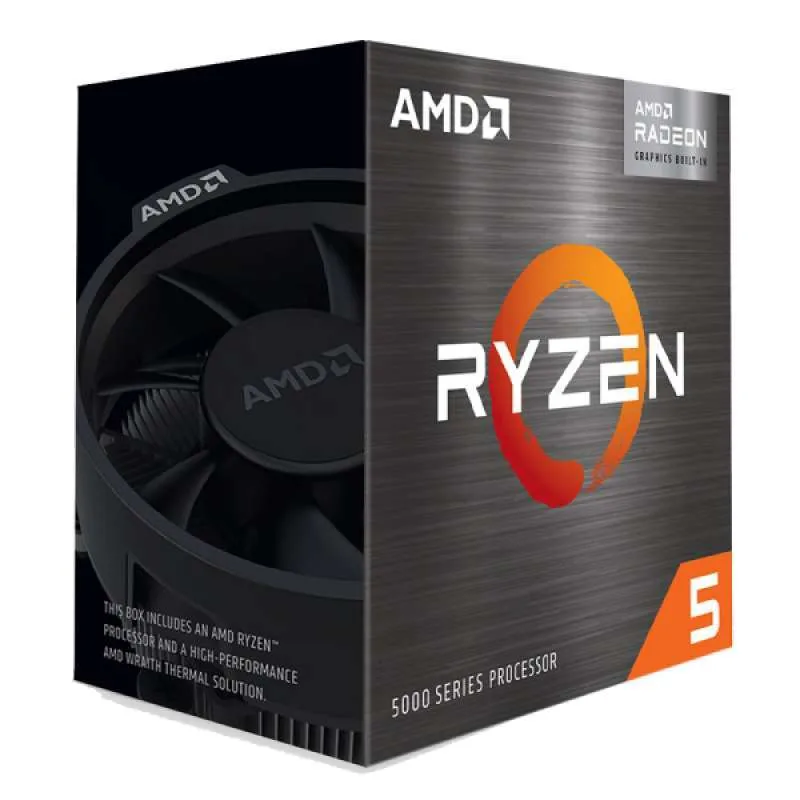 AMD Ryzen 5 5600G 3.9Ghz Up To 4.4Ghz Cache 16MB 65W AM4 [Box] - 6 Core - 100-100000252BOX - With AMD Wraith Stealth Cooler