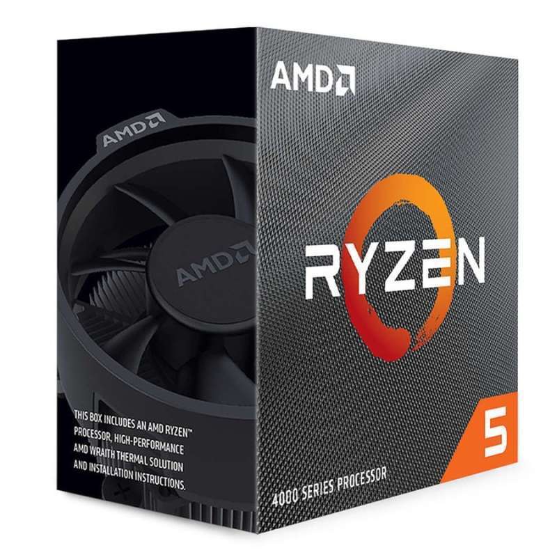 AMD Ryzen 5 4600G 3.7Ghz Up To 4.2Ghz Cache 8MB 65W AM4 [Box] - 6 Core - 100-100000147BOX - with Wraith Stealth Cooler