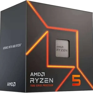 AMD Ryzen 5 7600 3.8Ghz Up To 5.1Ghz Cache 32MB 65W AM5 [Box] – 6 Core – 100-100001015BOX – with Wraith Stealth Cooler