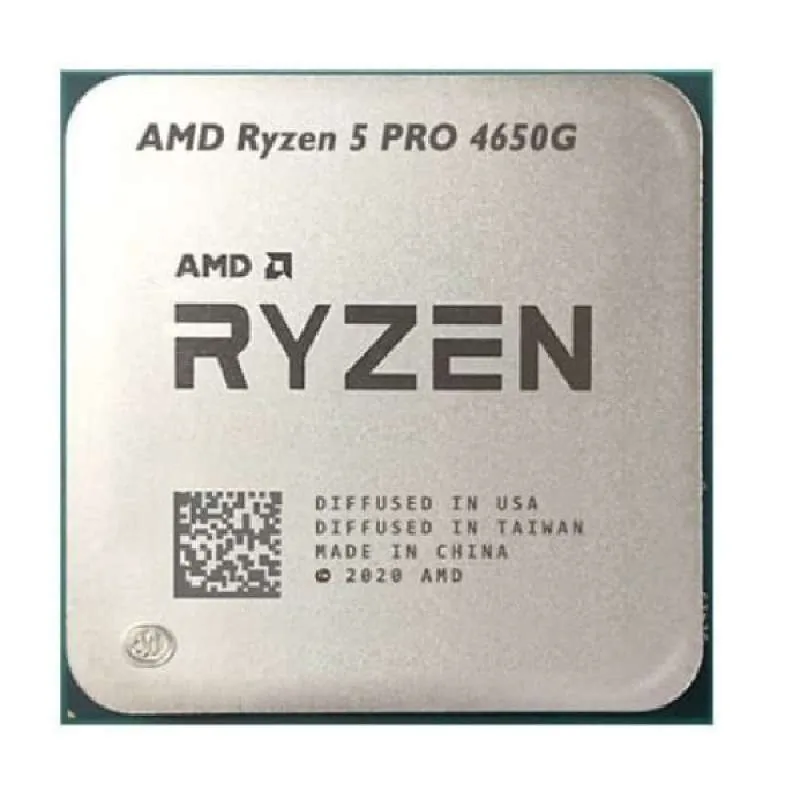 AMD Ryzen 5 Pro 4650G 3.7Ghz Up To 4.3Ghz Cache 8MB 65W AM4 [Tray] - 6 Core - 100-100000143MPK - with Wraith Stealth Cooler