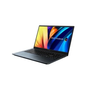 Asus Vivobook M6500QE Ryzen 5 5600H Memori 16 GB SSD 512 GB RTX3050Ti Win 11 + OHS / Asus Vivobook Pro 15 OLED M6500QE-OLEDS551 (AMD Ryzen 5600H, RAM 16 GB, SSD 512 GB, Vga Nvidia Geforce RTX3050 Ti 4 GB, LED 15.6″ 2.8K OLED 120 Hz, Win 11 Home + Office Home Student) Blue