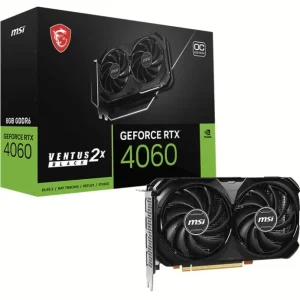 MSI GeForce RTX 4060 8 GB 128 Bit GDDR6 – Ventus 2X BLACK 8G OC