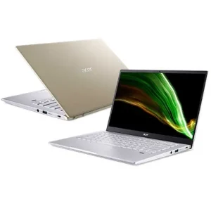 Acer Swift X (SFX14-41G-R1B6) / Acer Swift X ART Limited Edition (SFX14-41G-R1B6-ART) / Acer Swift X SFX14-41G-R1L1 (AMD Ryzen 5 5600U, RAM 16 GB, SSD 512 GB, Vga Nvidia Geforce RTX 3050 4 GB, LED 14″ FHD, Win 11 Home + Office Home Student) Safari Gold, Blue