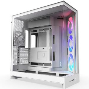 NZXT H9 Flow White – Large Dual-Chamber Mid-Tower ATX Airflow Case