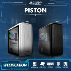 Paradox Gaming Case Piston V2 Black